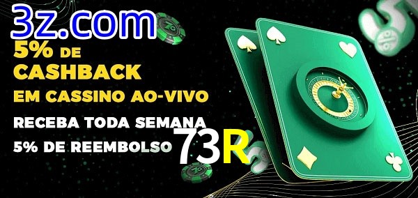 Promoções do cassino ao Vivo 73R